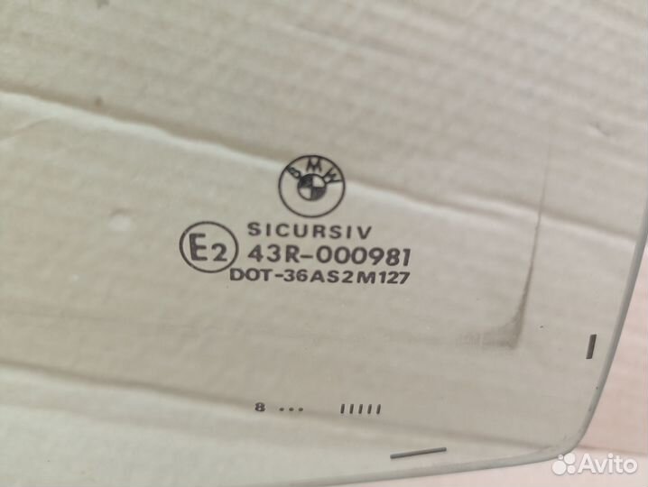 Стекло двери заднее правое Bmw 3-Series E46 M43