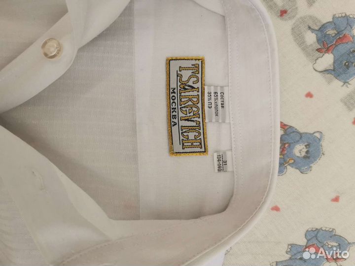 Рубашка детская для мальчика р. 134-140