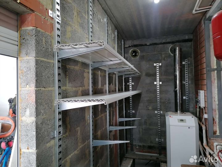 Стелажи для гаража, полки консоли