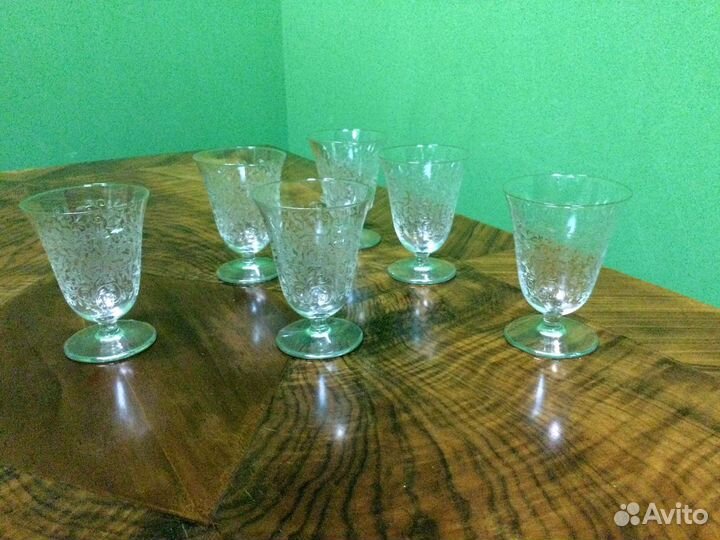 Винтажные рюмки 6шт