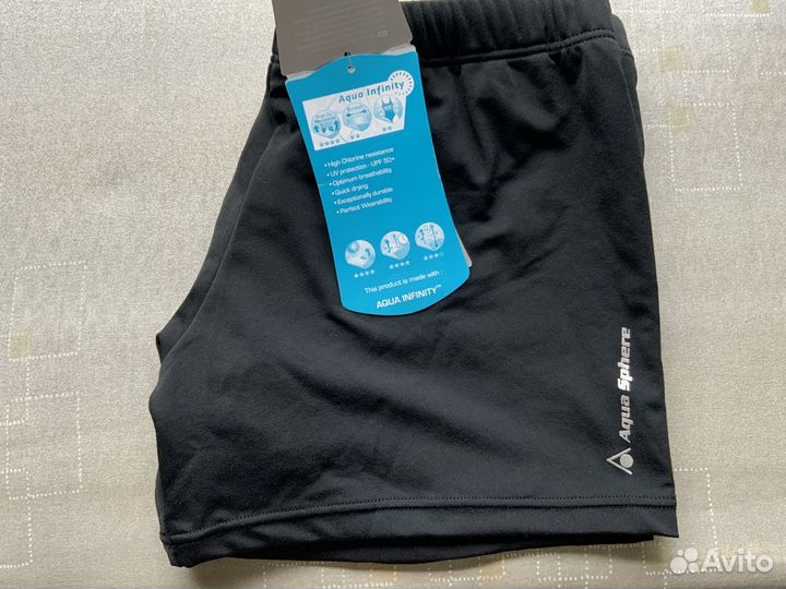 Мужские плавки aqua sphere hermès black, новые