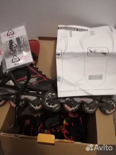 Роликовые коньки Rollerblade combo + защита