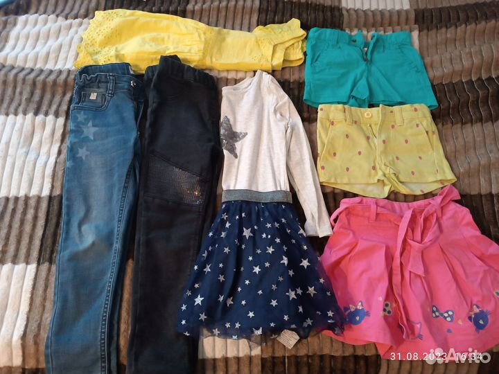 Детские вещи пакетом для девочки 110 116