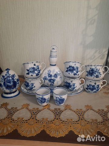 Чайный сервиз гжель СССР