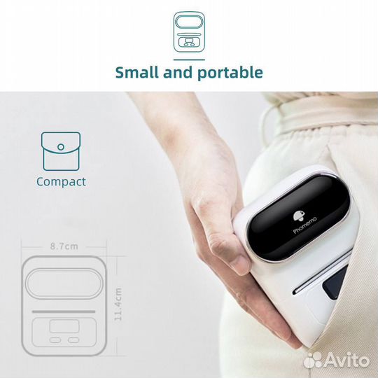 Термопринтер С bluetooth label maker