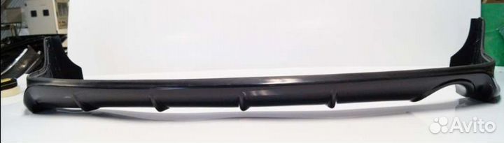 Накладка на задний бампер lancer 10