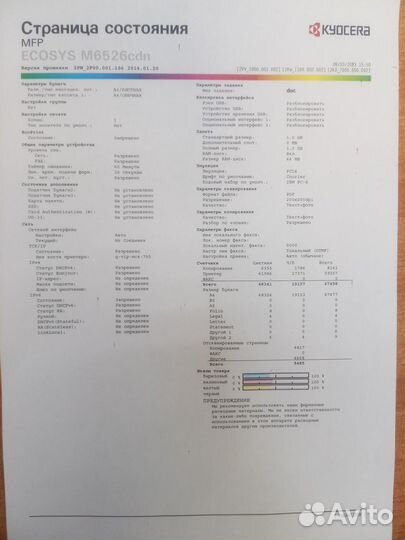 Мфу лазерный Цветной A4 Kyocera