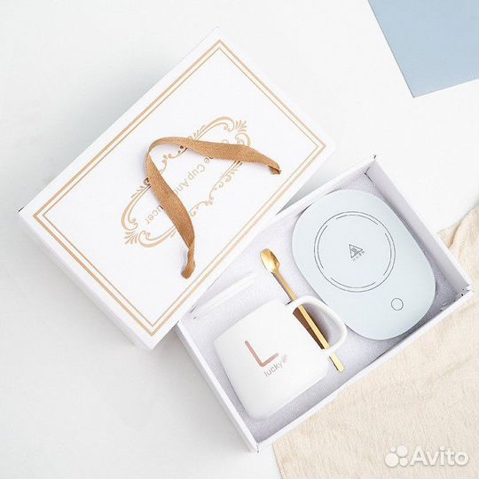 Подарочный набор/чашка с подогревом