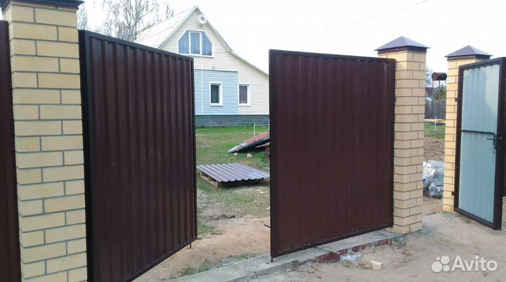 Распашные ворота замер бесплатно