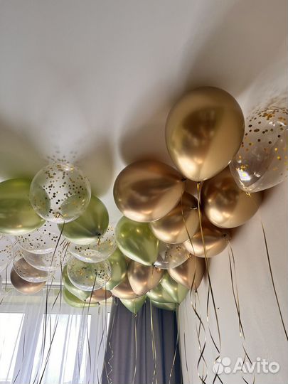Воздушные шарики с гелием на заказ на праздник