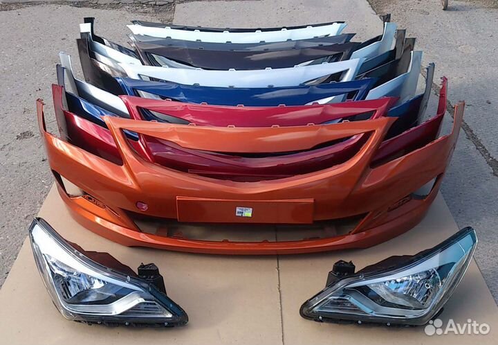 Бампера на Хендай Солярис 1 поколения с 2011-2017