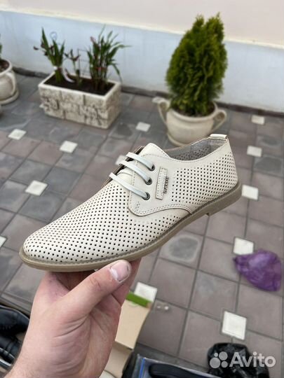 Туфли летние перфорация