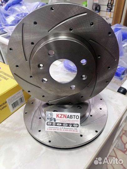 Тормозные диски перед kia Rio, Hyundai Solaris,i20