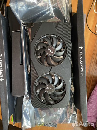 Видеокарта Asus dual GTX1660-6G-EVO