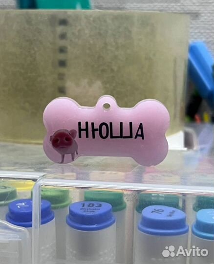 Адресники для собак из эпоксидной смолы