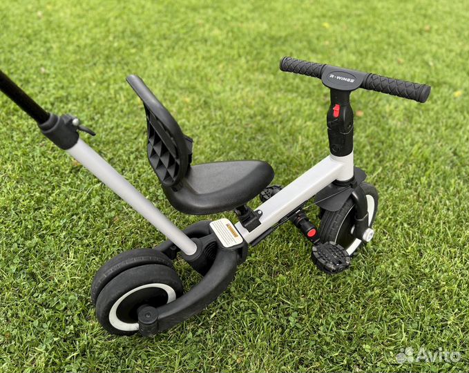 Детский беговел-велосипед 4в1, с ручкой