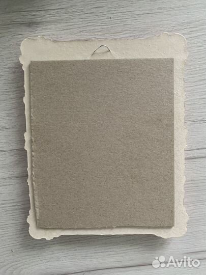 Картина маслом, рыжий кот в рамке 17х20 см