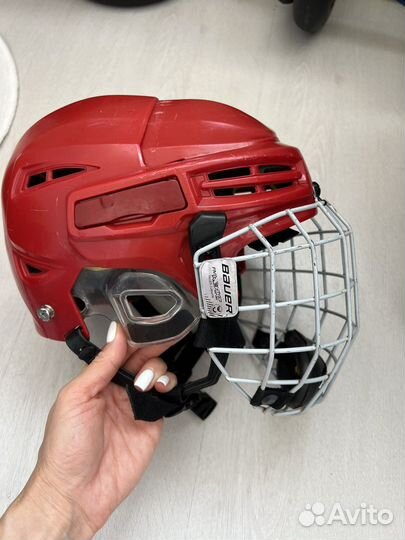 Шлем хоккейный детский bauer 49-54 б/у