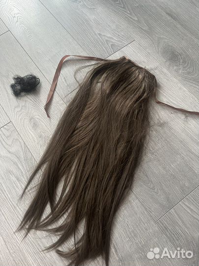 Хвост шиньон мокко 50 см
