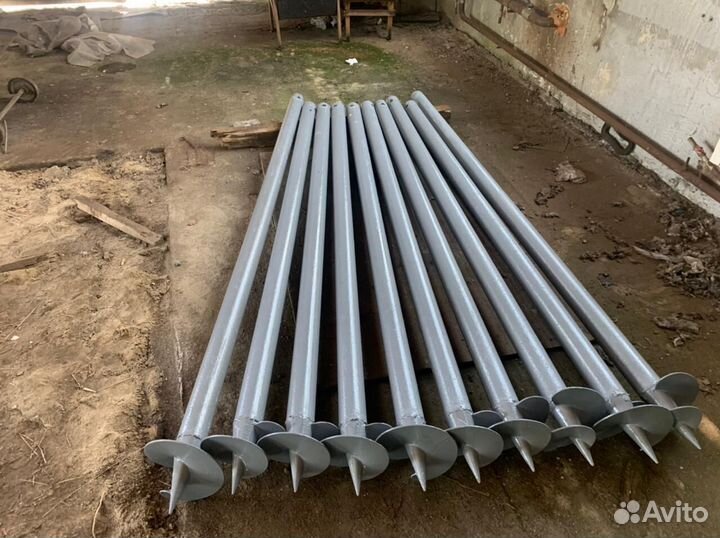 Винтовые сваи с установкой