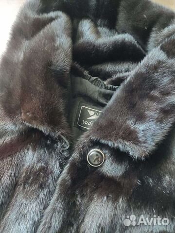 Шуба норковая с капюшоном