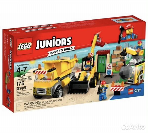 Lego City Juniors 10734 Стройплощадка (2017г) лего