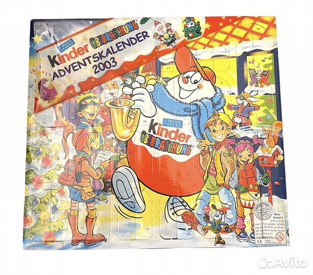 Киндер адвент календарь 2003 года (запечатанный)