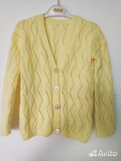 Кардиган вязаный детский ручная работа