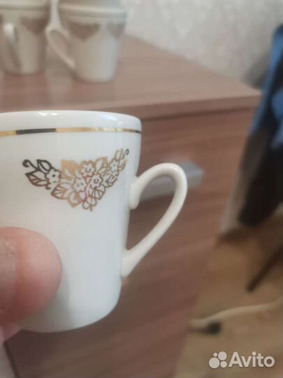 Кофейные чашки СССР 6шт+ Сахарница