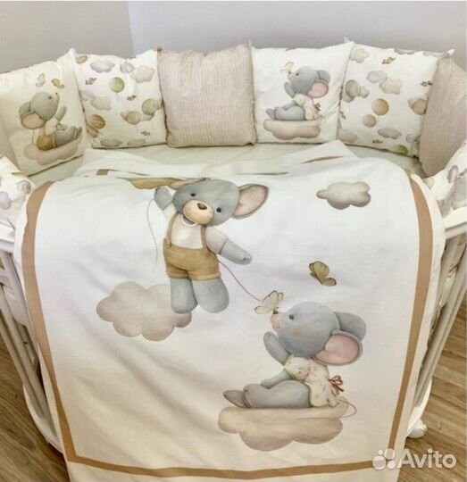 Комплект в кроватку Lappetti «Шарики» 4 предмета д