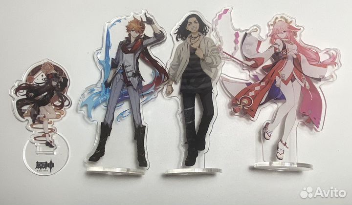 Фигурки аниме,геншин акриловые, значки
