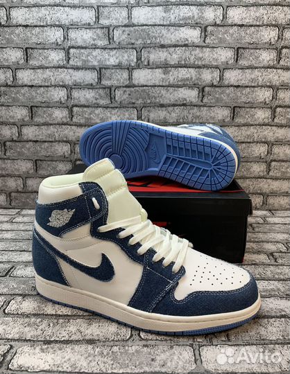 Кроссовки Nike Air Jordan 1 High Jeans