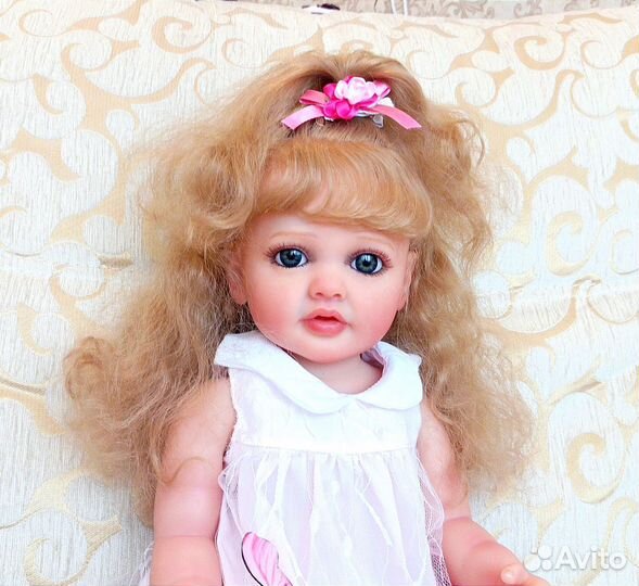 Кукла Реборн 55 см полностью виниловая
