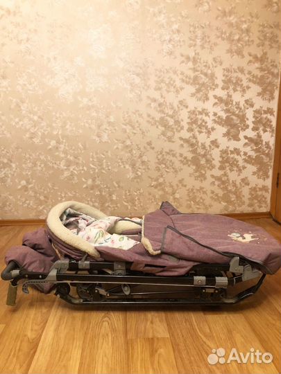 Детские санки коляска ника