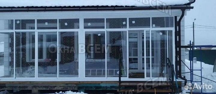 Остекление окон и балконов пвх