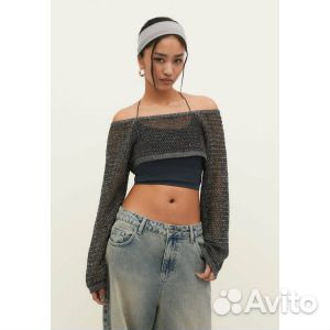 Свитер Stradivarius, темно-серый