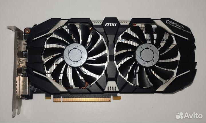 Видеокарта MSI GeForce GTX 1060 6GB OCV1