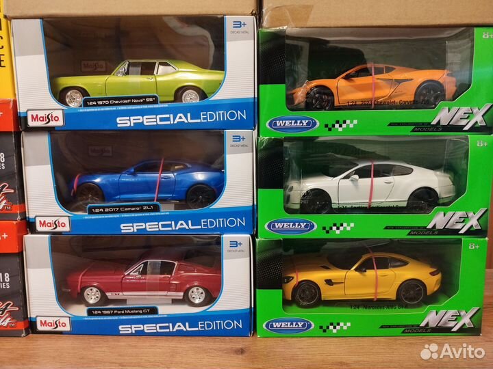 Модели Maisto, welly, motormax, bburago 1:24
