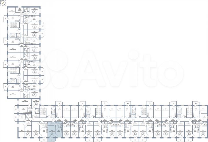 1-к. квартира, 48,4 м², 1/17 эт.