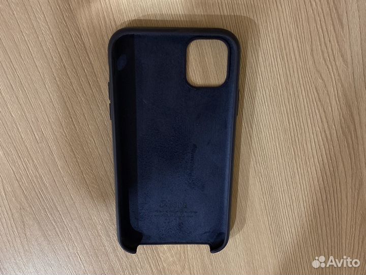 Силиконовый чехол на iPhone 11 (синий)