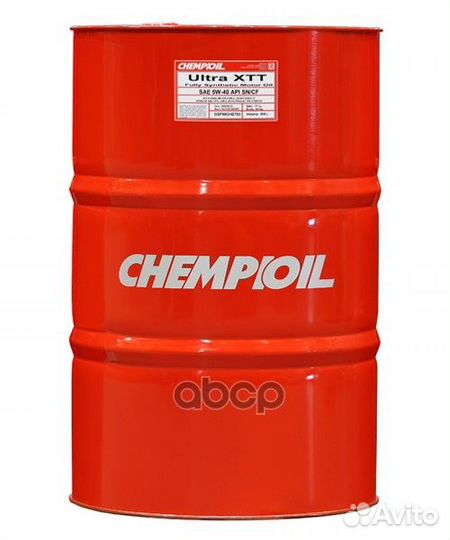 5W-40 Ultra XTT SN/CF, A3/B4, 208л (синт. мотор