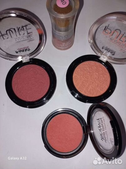 Румяна,хайлайтеры Sefora,Catrige,Loreal,Aden