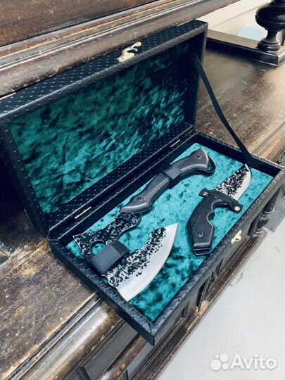 Мужской подарочный набор топор + нож