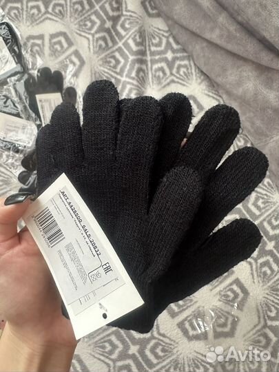 Перчатки детские черные