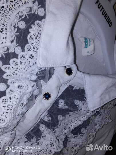 Рубашка школьная для девочки