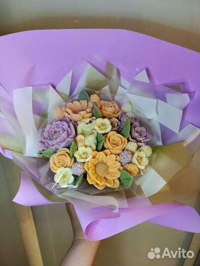 Букет из шоколадных цветов