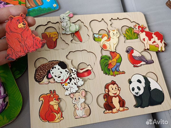 Деревянные пазлы