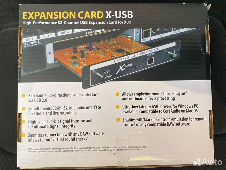Карта расширения для Behringer X-USB