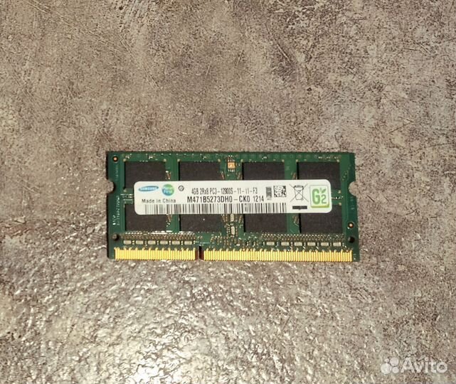 Оперативная память DDR3 Samsung 4 Gb So-Dimm