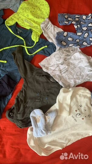 Пакет новых вещей для новорожденного56-62